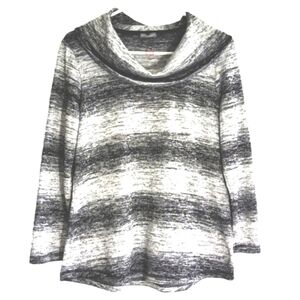 TALBOTS Gray Cowl Neck Sweater